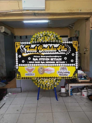 Papan Bunga di Universitas Bina Nusantara