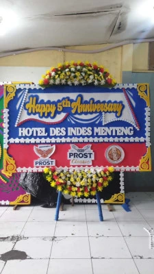 Papan Bunga di Universitas Bina Nusantara