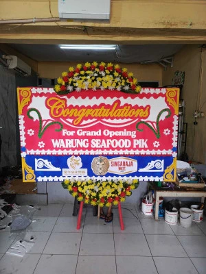 Papan Bunga di Universitas Bina Nusantara